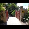 There are several enclosures for the elephants. These gates can be opened to let them walk from one ...