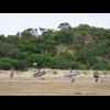 Surfers going to the beach.