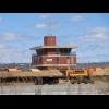 I'm back on the bike now. This is the control tower for a railway marshalling yard.