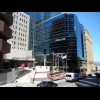 The base of the Exchange Plaza building. I see from the orange sign under the flags that the share i...