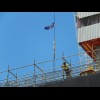 I don't think I had seen flags flying from cranes like this before I came to Australia but they are ...