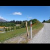 These markers ran along the road for a few kilometres.