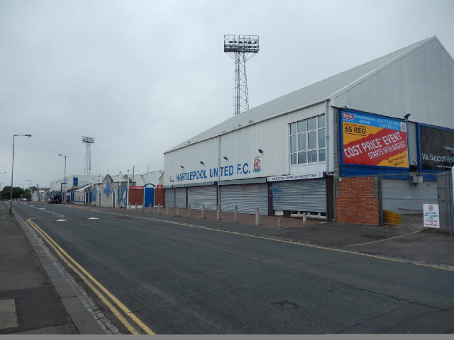 The place is pretty quiet because Hartlepool United have gone to Stevenage today. On the left, you m...
