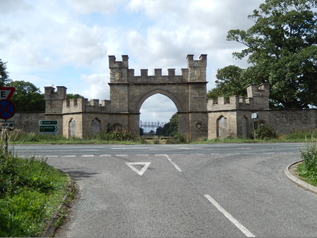 An impressive old gateway.