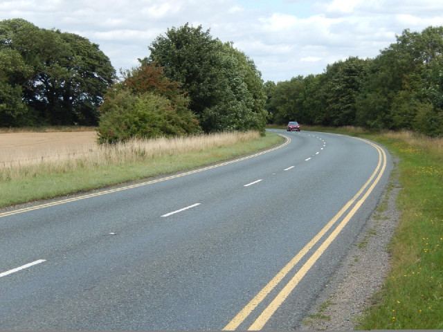 I wondered why this road well outside any towns had double yellow lines, and why it was curved when ...