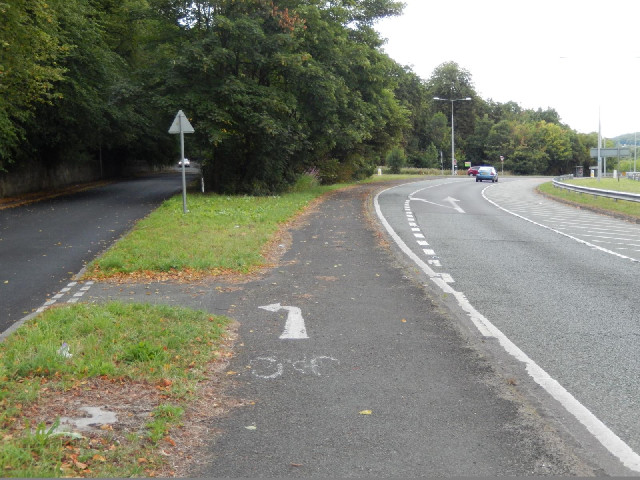This cycle lane seems rather bossy. It's keeps telling me to switch between roads and paths.