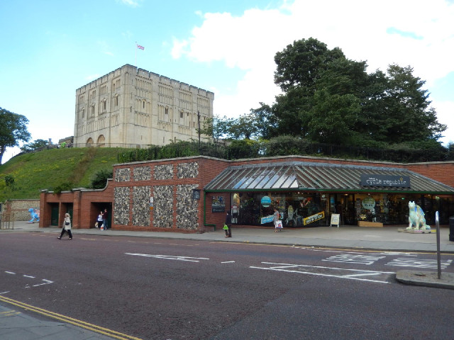 Norwich has a very square castle, and a bike-only branch of Halfords, which isn't something I've see...