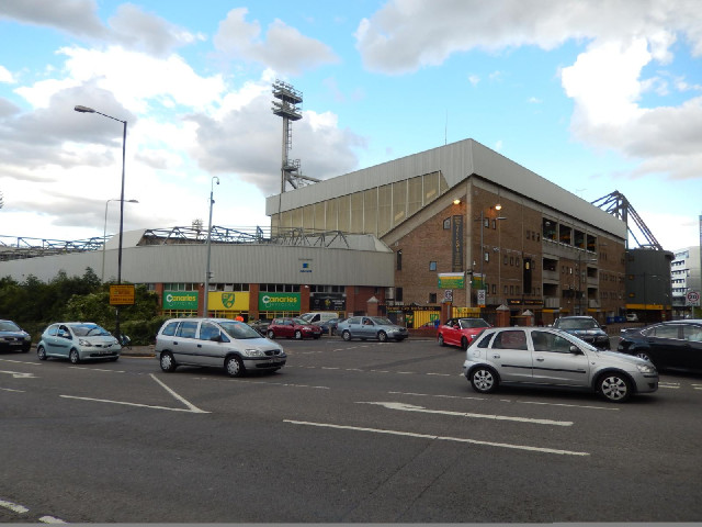 Carrow Road. First game 1935. Capacity 27224. Record attendance 43984. It's the home of Norwich City...