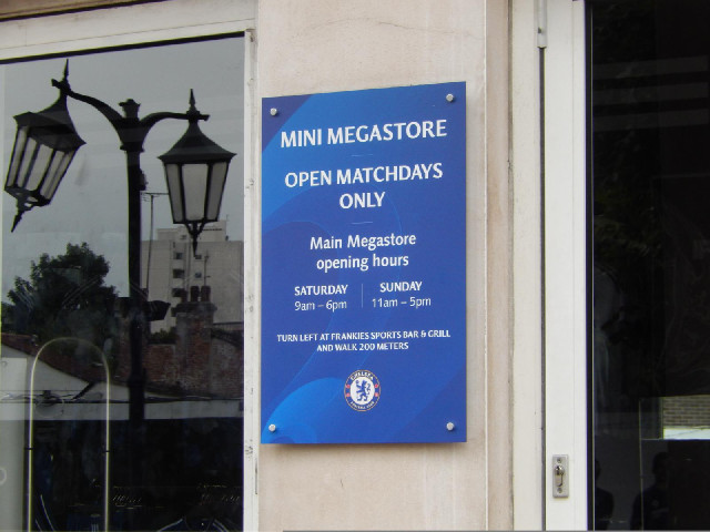 Isn't a mini megastore just a store? Also, why the American spelling of "metres"?