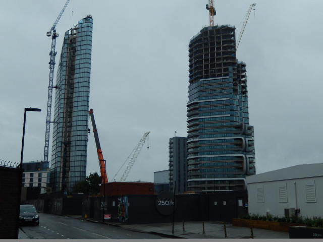 New buildings going up on the City Road.