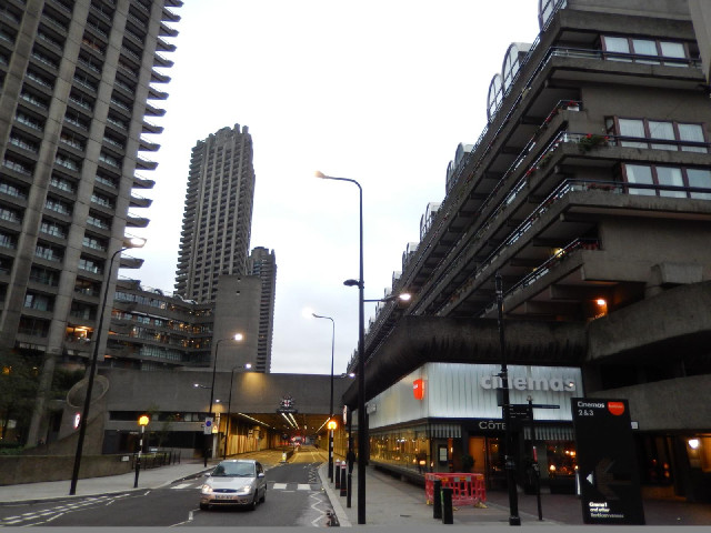 As I half suspected, the tower blocks which I photographed yesterday are in fact part of the Barbica...