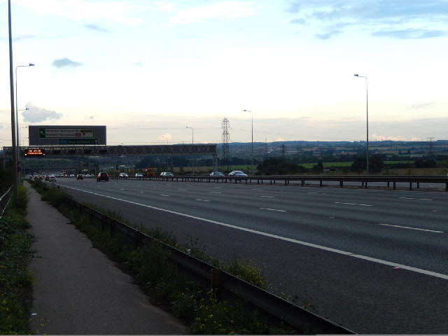 The A2, seen from its cycle lane.