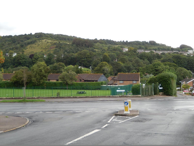 Near the Crabble ground. I've just come down from the top of the hills and now I've got to go back u...