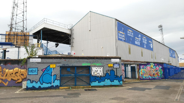 Fratton Park, the home of Portsmouth. Just six seasons ago, they were in the top division but they h...