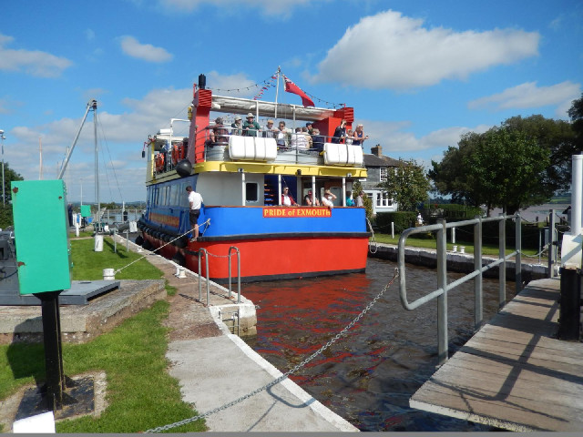 A ship using the canal.