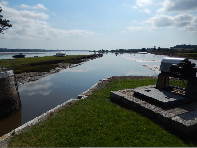 The mouth of the canal.