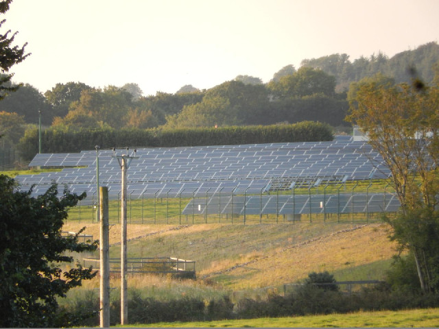 I've seen a few fields of solar panels in the last couple of days.