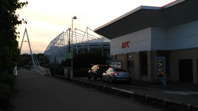 A last view of the stadium.