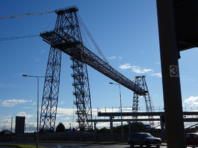 Here's a much better picture of Newport's transporter bridge.