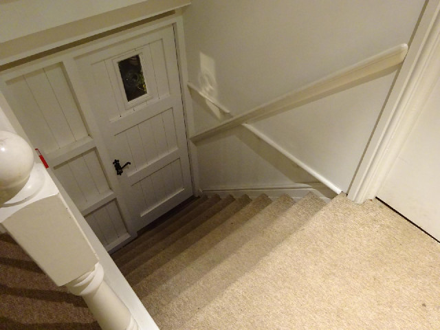 The stairs up to my room are quite steep.