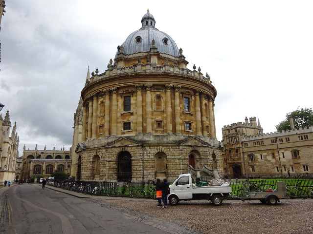 The Radcliffe Camera, part of the library.