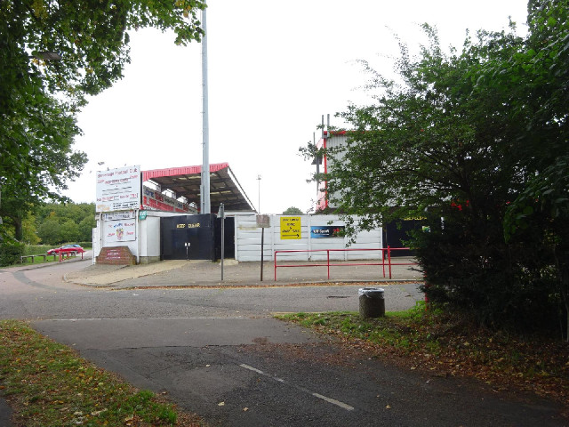 Stevenage's ground appeared slightly before I was expecting it.