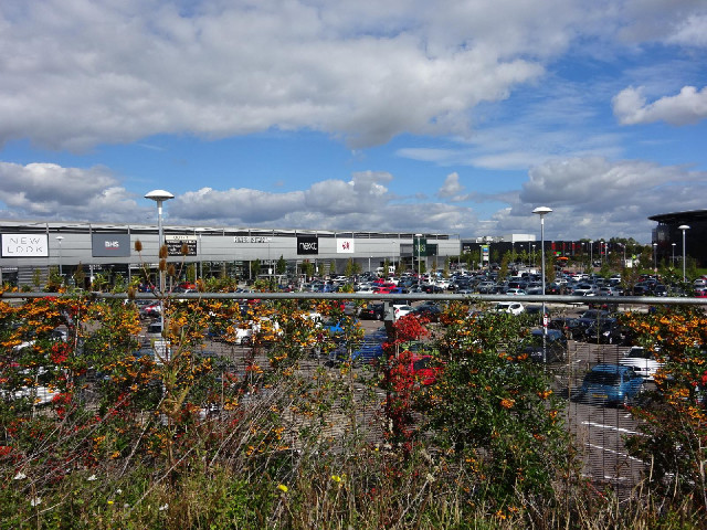 Shops which share the stadium's car park.