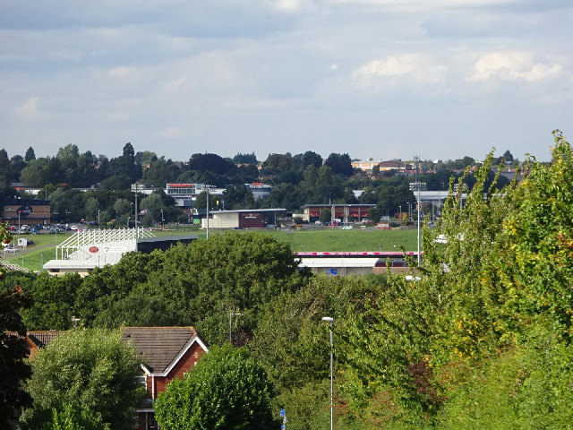 I can see part of my next stadium, Sixfields.