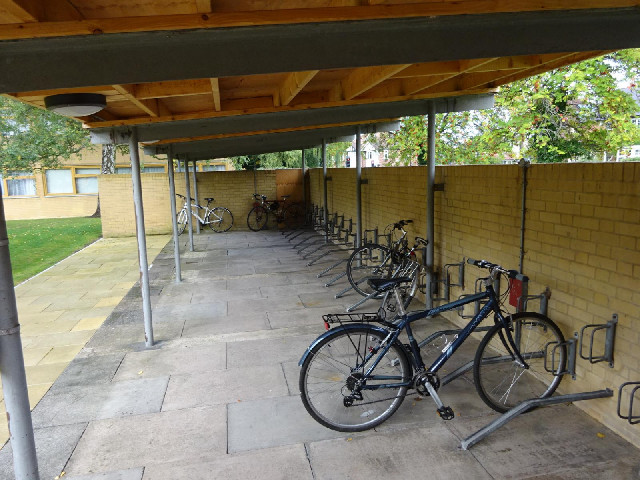 This place has more bike parking than any previous night. Some people don't seem to be using it prop...
