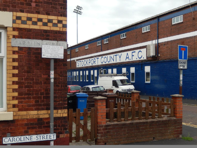 ... Stockport County. It seems a little bit funny that it's actually a real place.