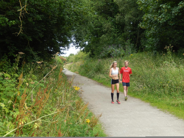 These two were doing interval sprints on a short section of the old railway line. The first couple o...