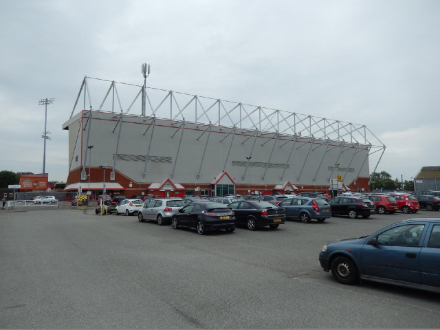The Alexandra Stadium, also known as Gresty Road, the home to third division team Crewe Alexandra. F...