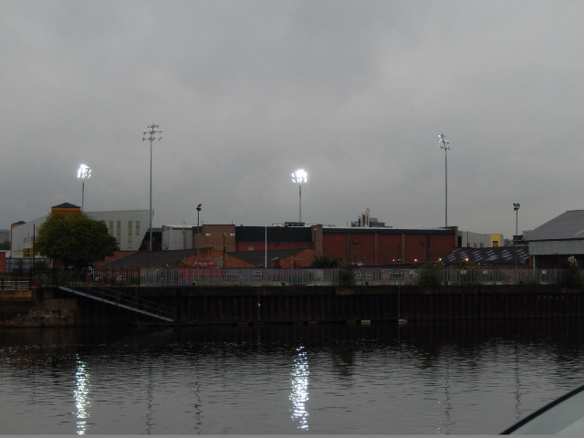 Meadow Lane, seen from the City Ground. They are the most closely-spaced professional football groun...