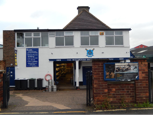 A boathouse.