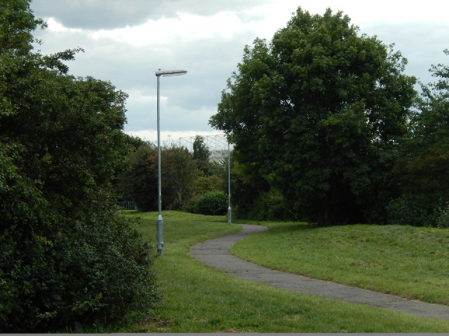 This park is on top of one of the main roads in and out of Leeds. You can see the cantilevering of m...
