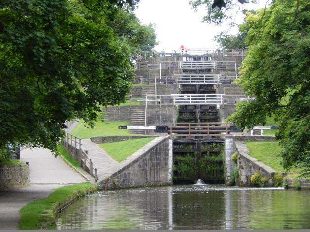 The Keighley five-rise locks.