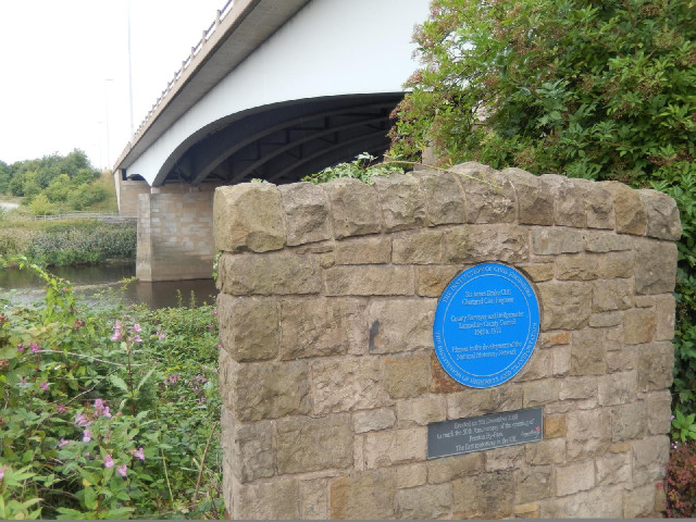 This stone marks Britain's first section of motorway, opened in 1958.
