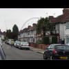 The arch of Wembley Stadium.