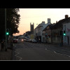 Honiton in the dusk.