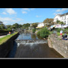The seaside town of Dawlish. Around the edges, you can see some tropical-looking trees which don't t...