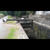 The section of canal beyond the lock gate has no water in it. What surprised me was the shape of the...