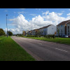 A modern housing development on what was Filton airfield. The road, which used to skirt the outside ...