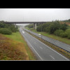 The huge A38/A50 roundabout, seen from the middle.