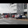 Pride Park, with a Porsche parked outside the players' entrance.