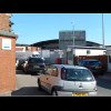 A view of the top row of seats in the stand at Fleetwood Town's Highbury Stadium, not to be confused...