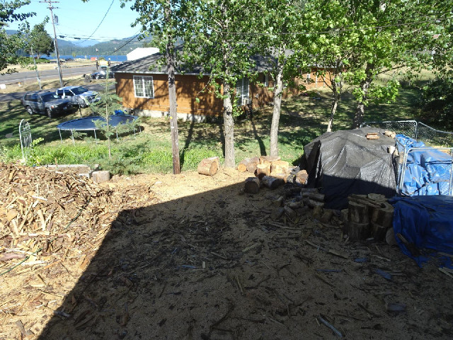 This place is a combined hotel, caravan park and timber yard. There's a much bigger timber operation...