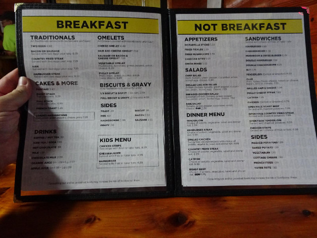 I suppose I'll have to go for "NOT BREAKFAST".