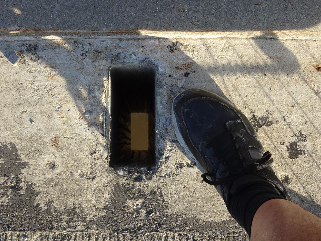 I had better be careful not to drop my camera down one of these drain holes.