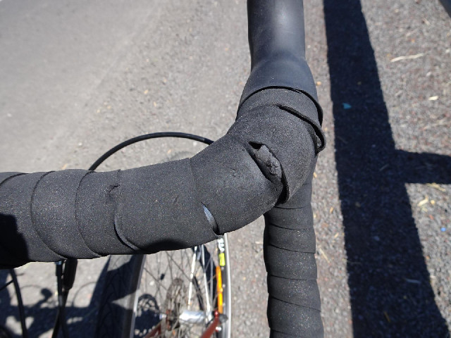My old handlebar tape had got rather rucked up through three years of use so I replaced it last week...