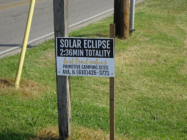 There are still a few adverts around relating to the eclipse.